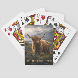 Highland Cow Scottish Highlands ANIMALS Poker Cards