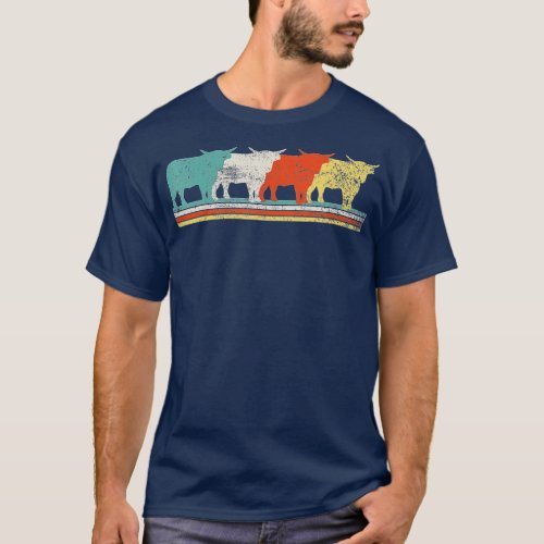 Highland Cow Scottish Vintage  T_Shirt