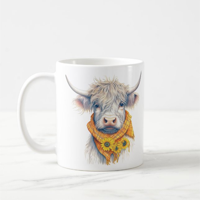Highland Cow Series 15 oz Classic Mug (Left)