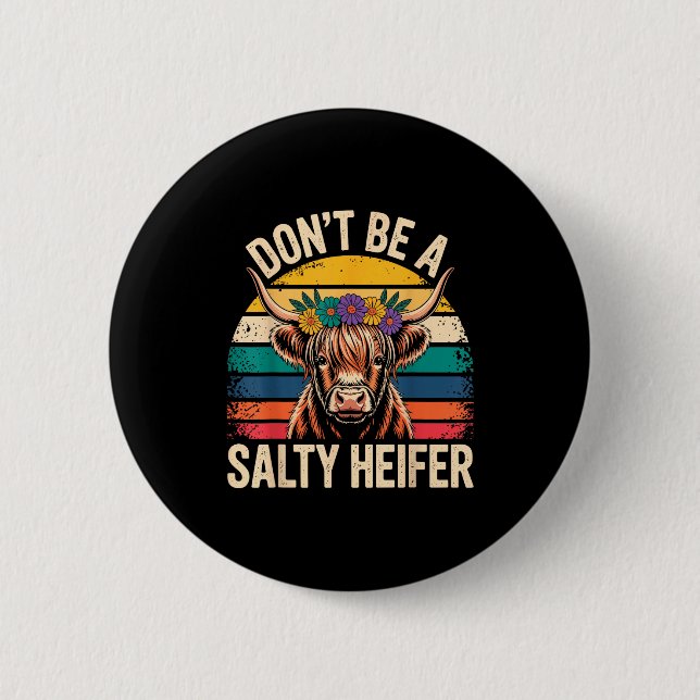 Highland Cow Shirt Funny Men Women  Button (Front)