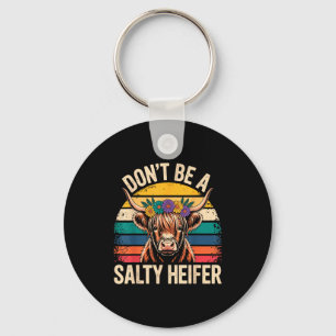 Highland Cow Shirt Funny Men Women  Keychain