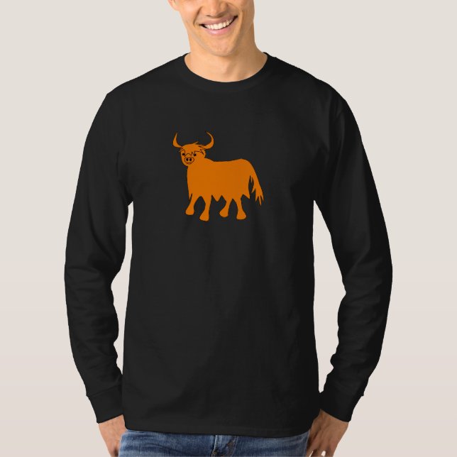 Highland Cow t shirt design (Front)