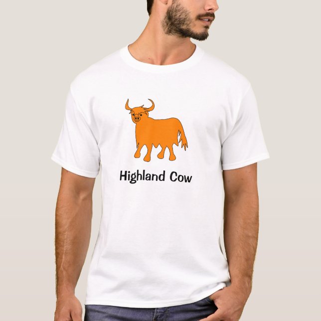 Highland Cow t shirt design (Front)