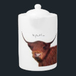 Highland cow teapot<br><div class="desc">Beautiful Highland Cow</div>