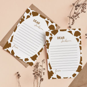 Highland Cow Time Capsule Note Message Card