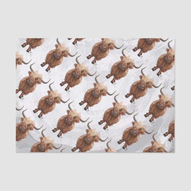 Highland Cow Tissue Paper (Front)