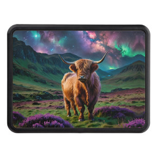 Highland Cow Under The Stars Hitch Cover