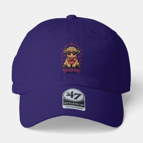 Highland Cow Valentine Cute Vintage Engraving Shir 47 Brand Hat