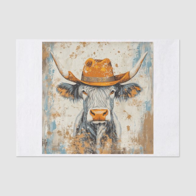 Highland Cow Vibes6 Tissue Paper (Front)