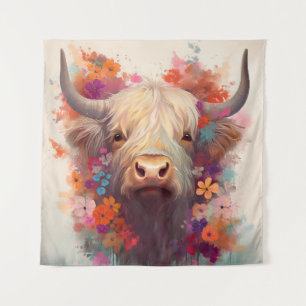 Highland Cow Wall Tapestry