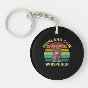Highland Cow Whisperer Keychain