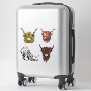 Highland Cow - Wild and Woolly Cows Sticker