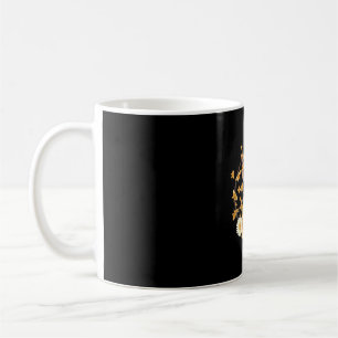 Highland Cow With Sunflower Daisies Butterflies Coffee Mug