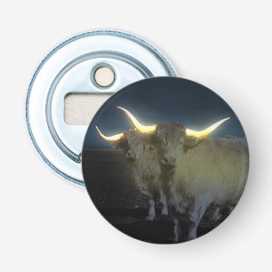 Highland Cows Glowing In The Dark, Bottle Opener