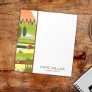 Highland Cows in Autumn Farm Field Notepad