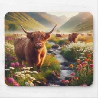 Highland Cows Mouse Pad