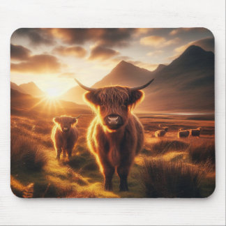 Highland Cows Mouse Pad