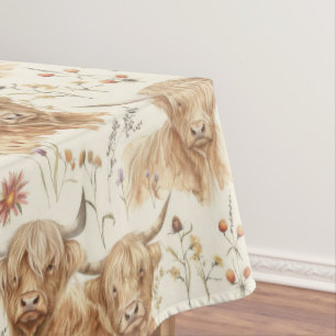 Highland Cows  Tablecloth