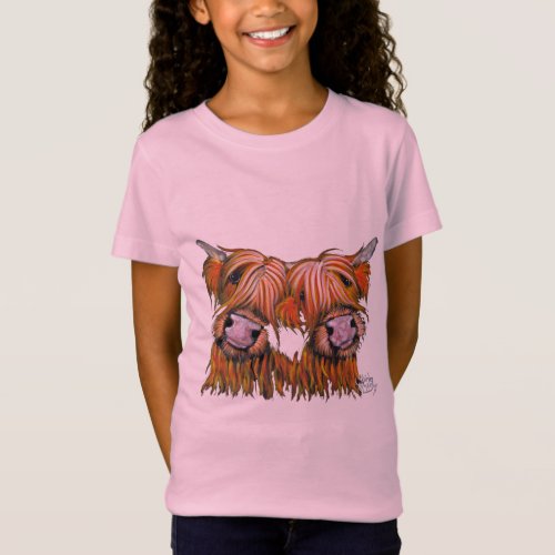 Highland Cows  THE LOVELIES by Shirley MacArthur T_Shirt