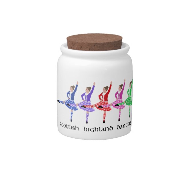 Highland Dance Line Candy Jar (Front)