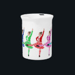 Highland Dance Line Pitcher<br><div class="desc">Buy Scottish Highland Dance design products and you can personalize them as you wish! Do you have a Highland Dancer in the family, we do! Come visit our Maggie Ross Dance Shop and see many designs created from my original paintings, choose your favorite, use the easy Text Tool to customize...</div>