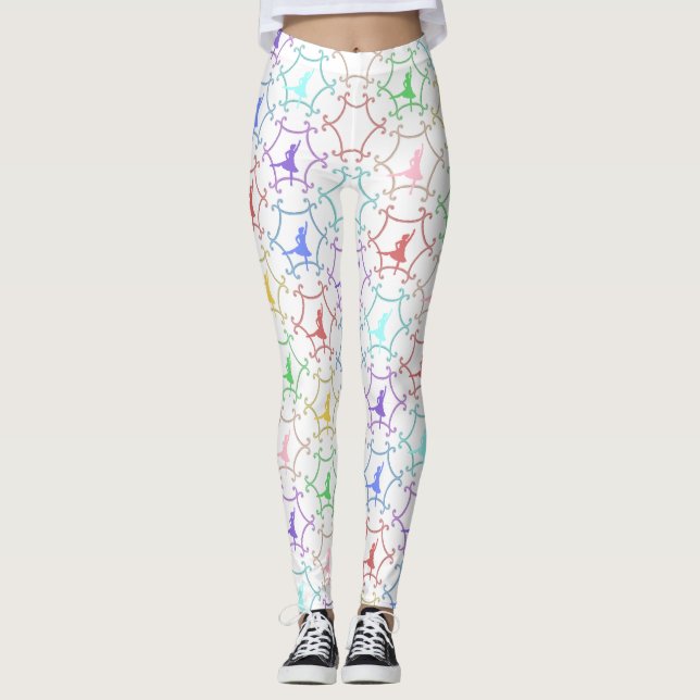 Highland Dance Multi Color Leggings (Front)