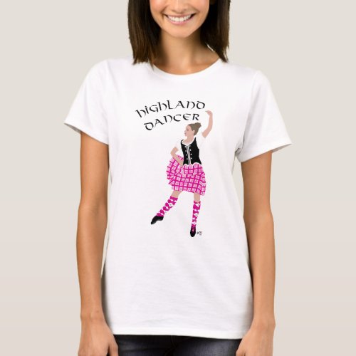 Highland Dancer Pink T_Shirt