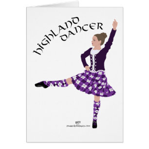 Highland Dancer Purple Cards