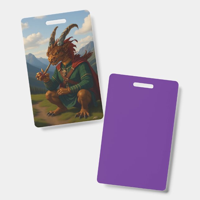 Highland Dragon Badge (Front & Back)