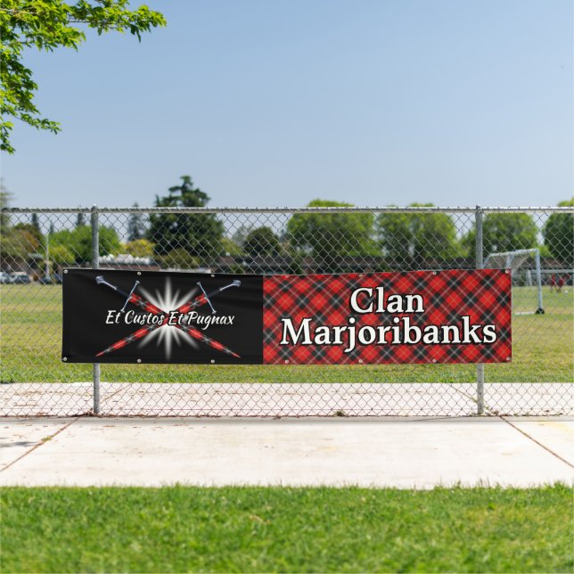 Highland Festival Clan Marjoribanks Tent Banner (Insitu)