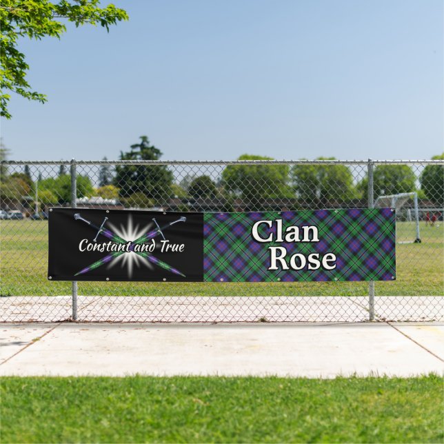 Highland Festival Clan Rose Tent Banner (Insitu)