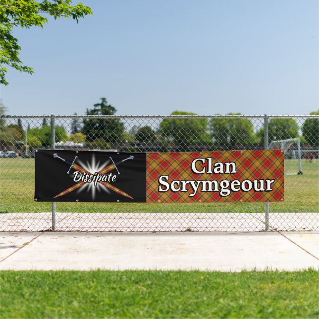 Highland Festival Clan Scrymgeour Tent Banner (Insitu)