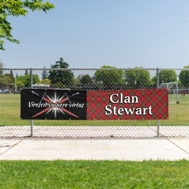 Highland Festival Clan Stewart Tent Banner (Insitu)