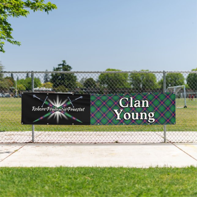 Highland Festival Clan Young Tent Banner (Insitu)