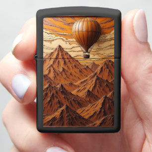 Highland Flight Over Rocky Peaks Zippo Lighter