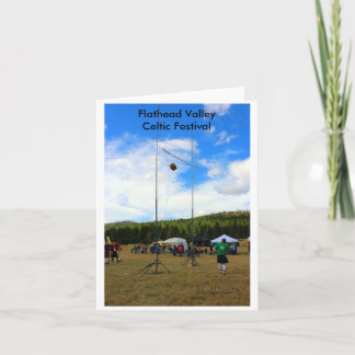 Highland Games Flathead Valley Note Card/Envelope Card