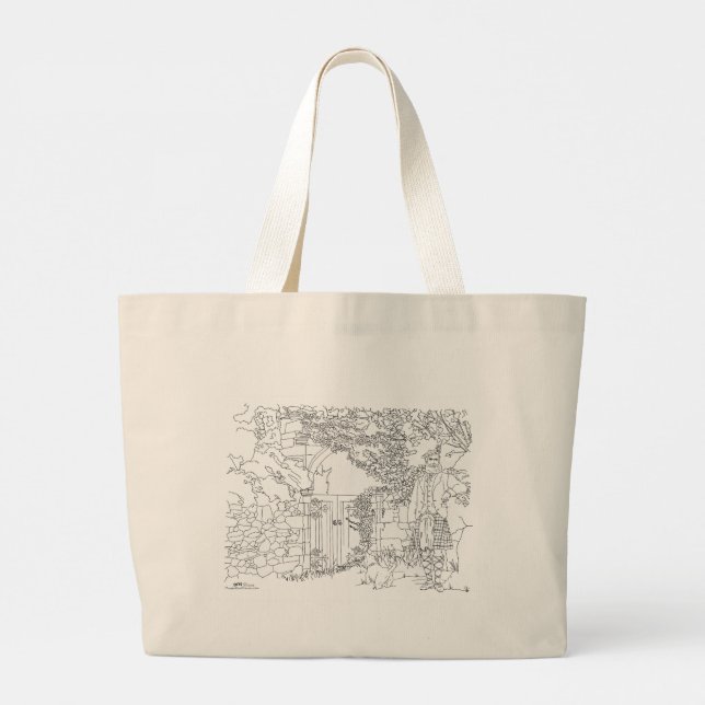 Highland Gent and Scottie Dog Tote Bag (Back)