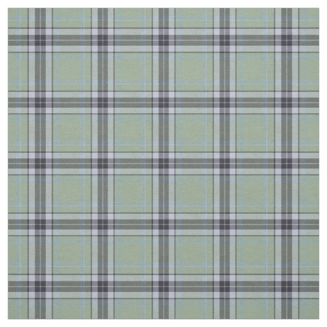 Highland Green Charcoal Plaid Fabric (Swatch)