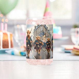 Highland Harmony:  Bagpipe Highland Cow Band  Can Glass