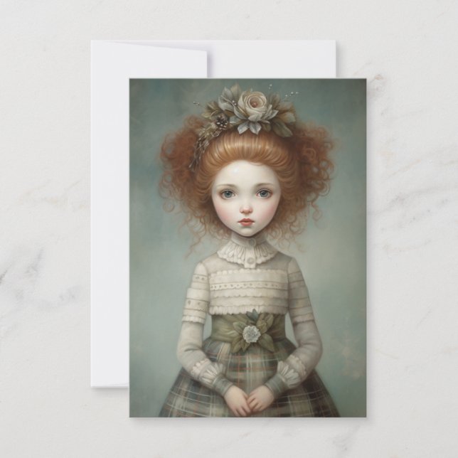 Highland Heartstrings: Scottish Highland Note Card (Front)