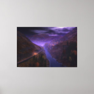 Highland Home Lights Canvas Print