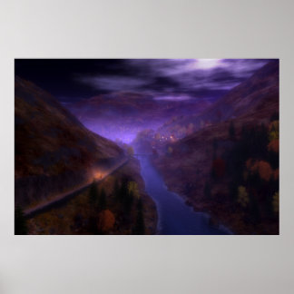 Highland Home Lights Print