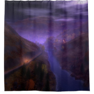 Highland Home Lights Shower Curtain