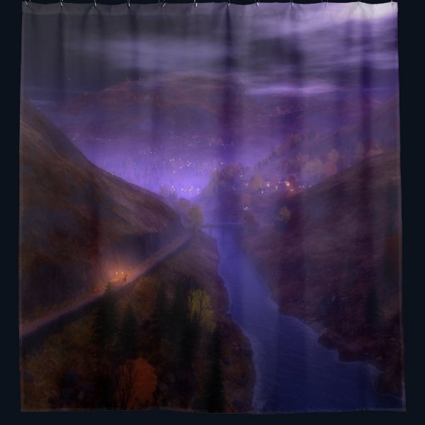 Highland Home Lights Shower Curtain