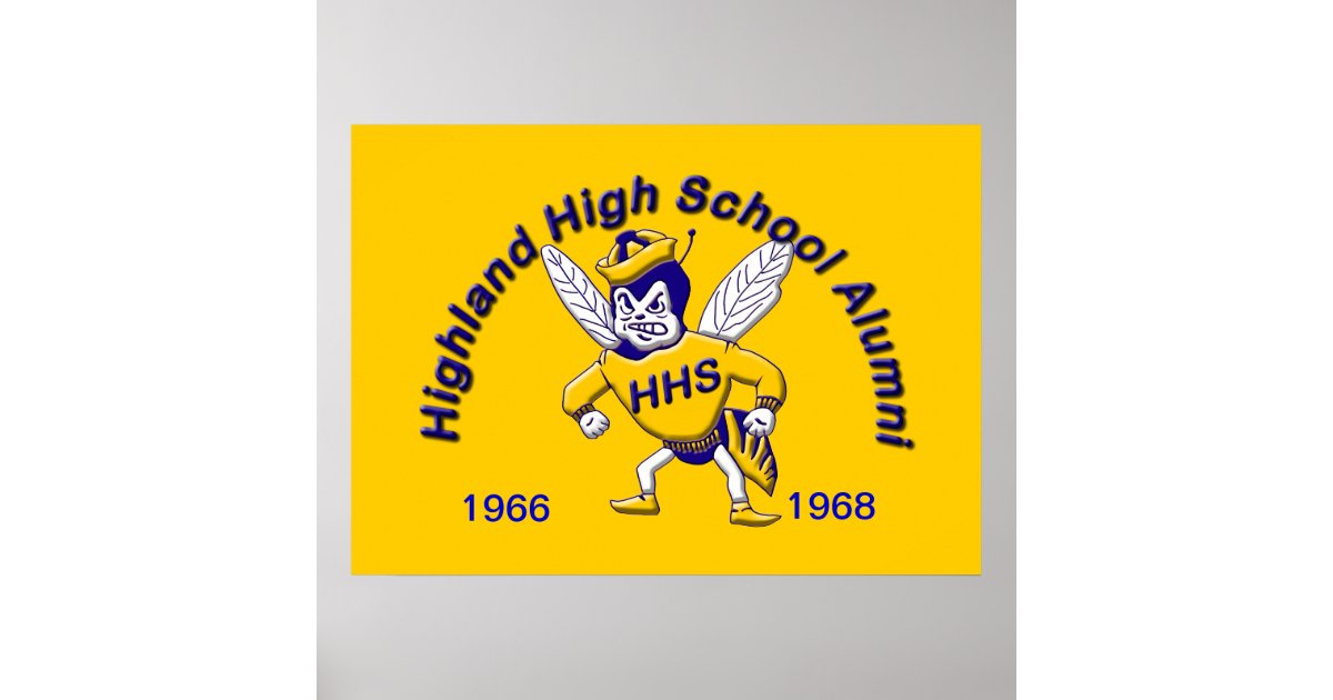 Highland Hornet Alumni Poster | Zazzle