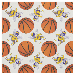 Highland Hornet Basketball Fabric