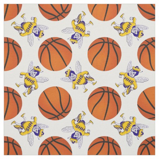 Highland Hornet Basketball Fabric