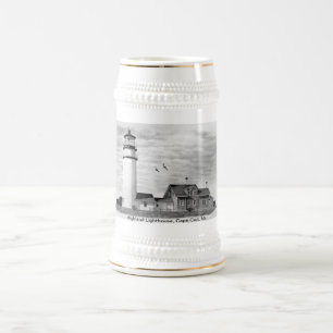 Highland Lighthouse, Cape Cod, Ma. Beer Stein