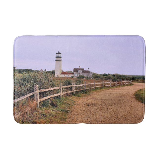 Highland Lighthouse, Cape Cod, Massachusetts Bathroom Mat (Front)