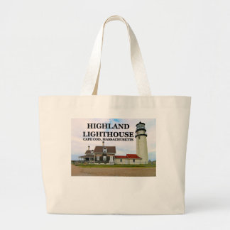 Highland Lighthouse, Cape Cod, Massachusetts Large Tote Bag
